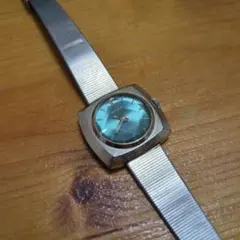 RADO レディース 手巻き 腕時計 ブルー文字盤 ビンテージウォッチのサムネイル