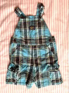 OshKosh チェック柄オーバーオール