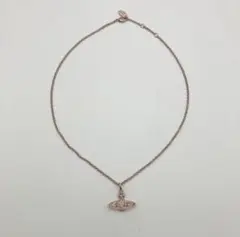 ヴィヴィアン MINI BAS RELIEFネックレス ピンクゴールド