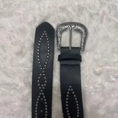 ウエスタンベルト　スタッズベルト アメカジ　ヴィテージ　グランジ　黒
