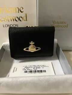 大人気！Vivienne Westwood 三つ折り財布 ブラック