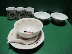 ミッキー・ミニー&アンパンマン 子ども用食器セット