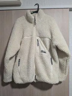 FIRST DOWN ボアジャケット L アイボリー フリース ブルゾン USA