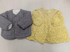 【100cm】アウター チュニック 2枚セット BREEZE 　テータテート