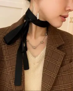 ベロアリボン 片面 ヘアアクセサリー チョーカー スカーフ 2m ハンドメイド