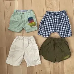 ハーフパンツ4点セット　70〜90cm
