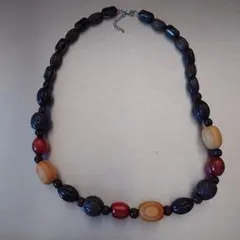 値下げ！木製ビーズ ネックレス