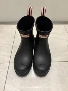 HUNTER ブラック ショートブーツ