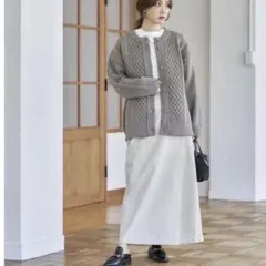 しまむら　田中里奈mysa カーディガン 中灰