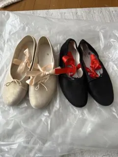 リボン付きレペット バレエシューズ フート