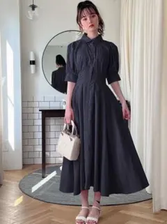 GRL / バックレースアップタックシャツワンピース[al113]