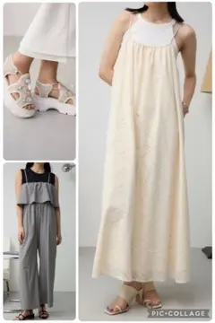 美品AZUL BY MOUSSY サンダル サロペット キャミワンピ まとめ売り