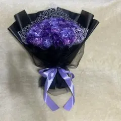 30本黒青バラブーケ プレゼント お祝い 枯れない花 永生薔薇 特別な人