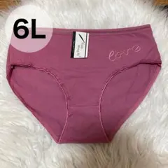 ショーツ 6L ワインレッド 5XL レース ワインレッド 赤 コットン 綿のサムネイル