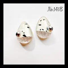 No.1418 値下げ レジンピアス レジンイヤリング ハンドメイドアクセサリー