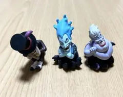 ディズニーヴィランズ　3個セット　肩ズンFig フィギュア　傷あり　ガチャガチャ
