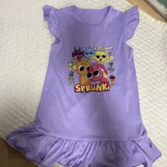 SPRUNKI キャラクター ワンピース 110紫色 スプランキー