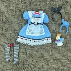 リカちゃん 着せ替え　不思議の国のアリス風　ドレスセット