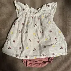 petit main フルーツ柄ロンパース 80サイズ