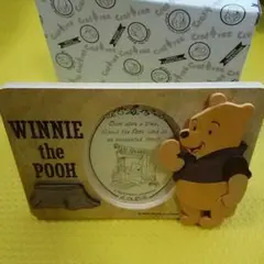 木製プーさんのフォトフレーム