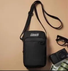 smart2月号付録　Coleman ショルダーバッグ 黒