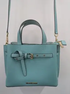 MICHAEL KORS 2way ショルダーバッグ ライトブルー
