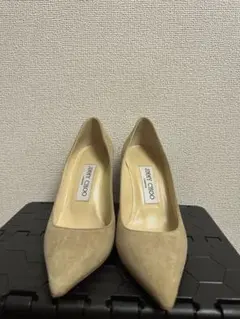 JIMMY CHOO ベージュ スエード ハイヒール　美品　9cm