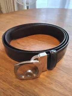ダンヒル黒いレザーベルト