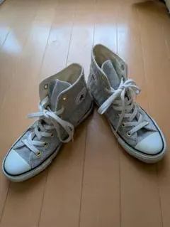 コンバース グレー ハイカットスニーカー レア