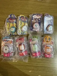 【売り尽くし】たまごっち☆カスタムキーリング☆8種コンプリートセットのサムネイル