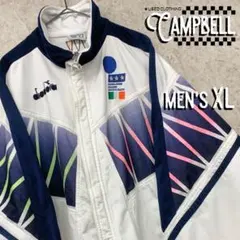 【激レアXL☆EU輸入90s】イタリア代表 刺繍トラックジャケット ホワイト