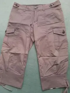 ❤︎BURBERRY❤︎バーバリーブルーレーベルパンツ　裾リボンチェック36