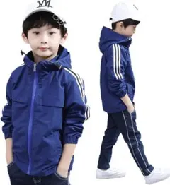 ジャケット キッズ 男の子 パーカー ウインドブレーカー フード付き 150cm
