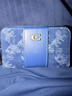 未使用品】COACH ホース&キャリッジ デニムコインケース 馬車 - メルカリ