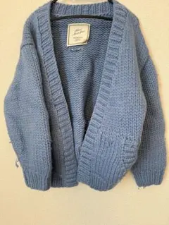 SONNY LABEL 手編み ライトブルーカーディガン