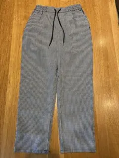 グローバルワーク ギンガムチェック柄長ズボン 140