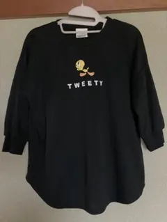 ツイーティー プリント バルーンスリーブTシャツ　Mサイズ