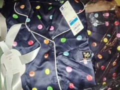 gu マーブルチョコ サテンパジャマ 長袖長ズボン XXL タグ付き未使用品