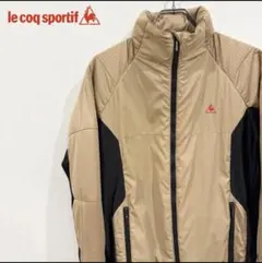 ルコック メンズ　ダウン ブルゾン　ベージュ　ウルビルド4D Mサイズ