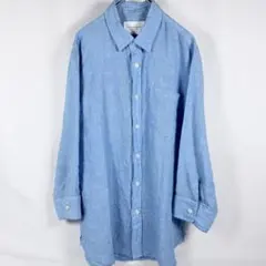 URBAN RESEARCH DOORSリネン100% 7分袖シャツ 38 美品のサムネイル