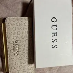 GUESS 長財布 モノグラム ベージュ