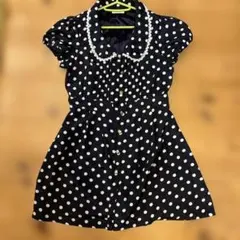 レトロ可愛い！CLOSE.UP ドット柄ワンピース Mサイズ相当のサムネイル