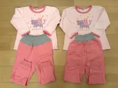 Hot Biscuits パジャマセット 110cm ピンク