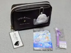 オバケーヌ　ペンケース (ぬいポケポーチ)　パタパタメモ　消しゴム　3点セット