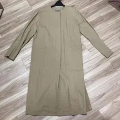 PLEATS PLEASE カーディガン 長袖　肩パッド ベージュ　コート PLEATS PLEASE カーディガン 長袖 肩パッド ベージュ コート - メルカリ