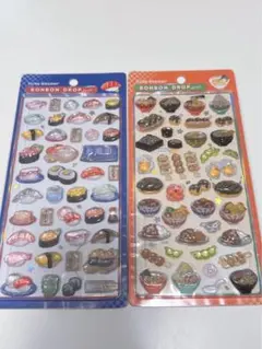 【国内正規品】　寿司　ラーメン　日本食　和柄　ボンボンドロップシール　お寿司
