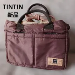 TINTIN トートバッグ 新品 ブラウン　タンタンの冒険