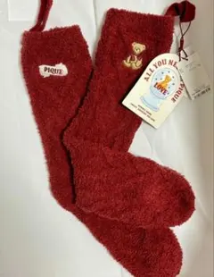 gelato pique テディベア モチーフ刺繍ソックス