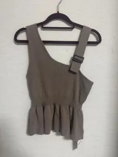 INGNI ベージュ フリルビスチェ ニットMのサムネイル