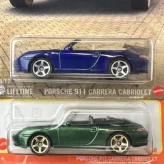 マッチボックス ミニカー アメリカ版 ポルシェ カレラ カブリオレ 2台セット